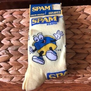 Spam junk food crew socks